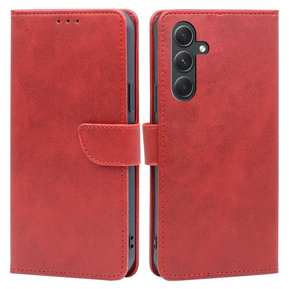 Wallet Folio Cover for Samsung Galaxy A54 5G Drop Proof PU Leather Calf Texture Flip Stand Phone Case Wallet Folio Cover for Samsung Galaxy A54 5G Drop Proof PU Leather Calf Texture Flip Stand Phone Case